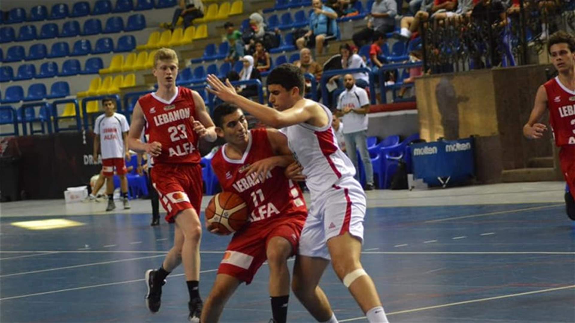 لبنان يفوز على الجزائر في اليوم الأول من البطولة العربية للناشئين بكرة السلة