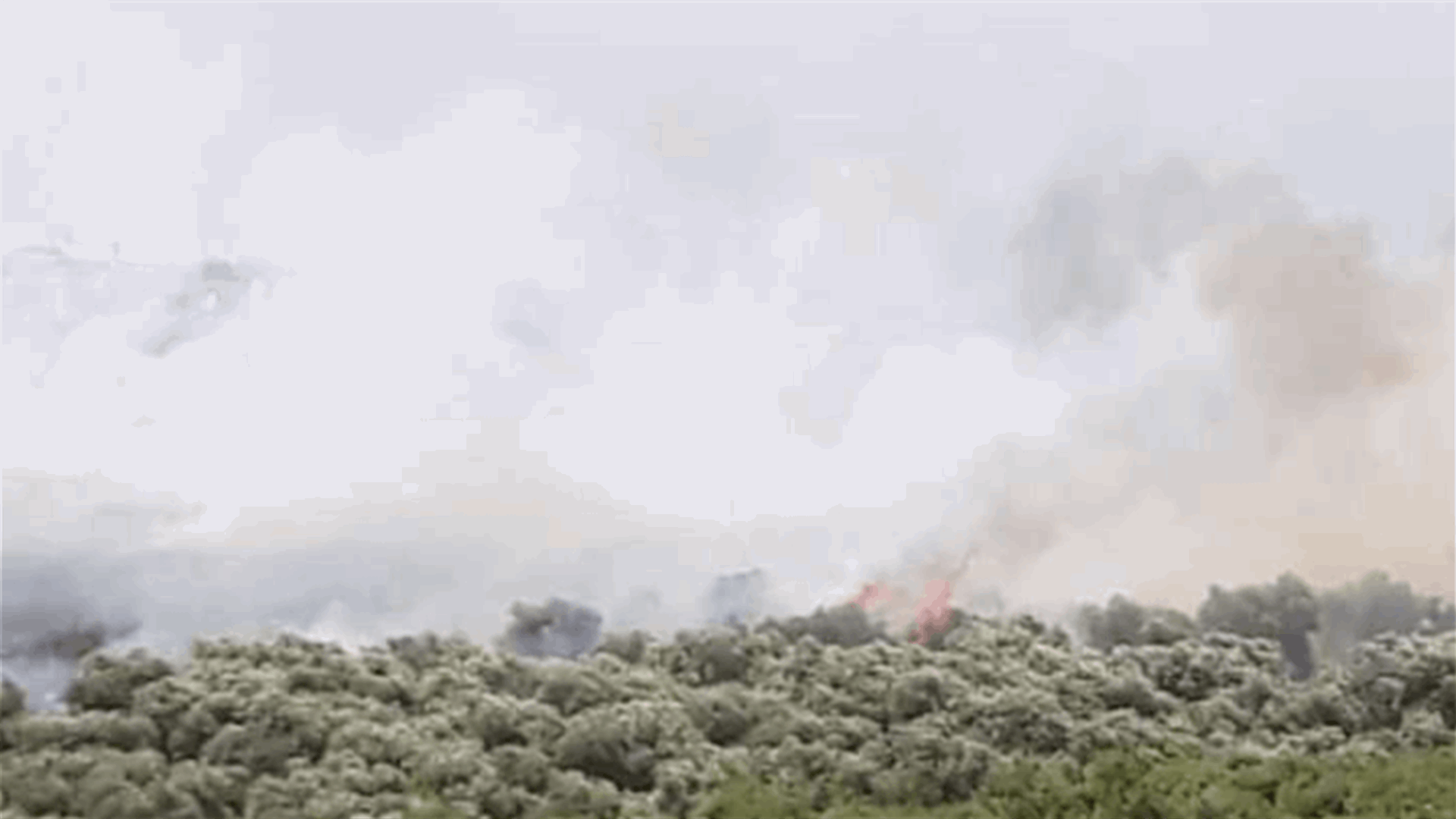 حريق في خراج سفينة القيطع العكارية