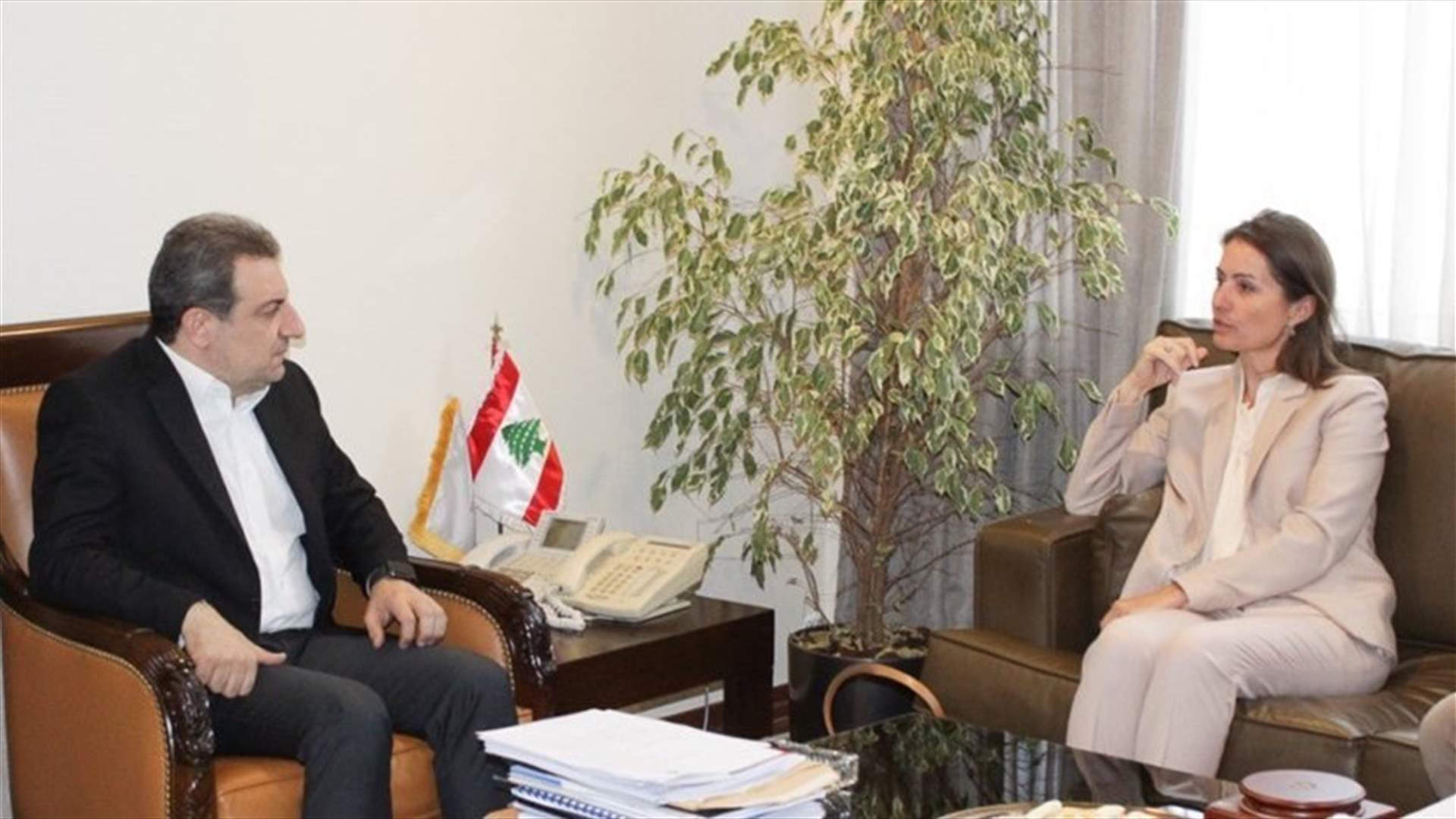 Abou Faour meets with EU’s Lassen, discusses means to increase exports to Europe