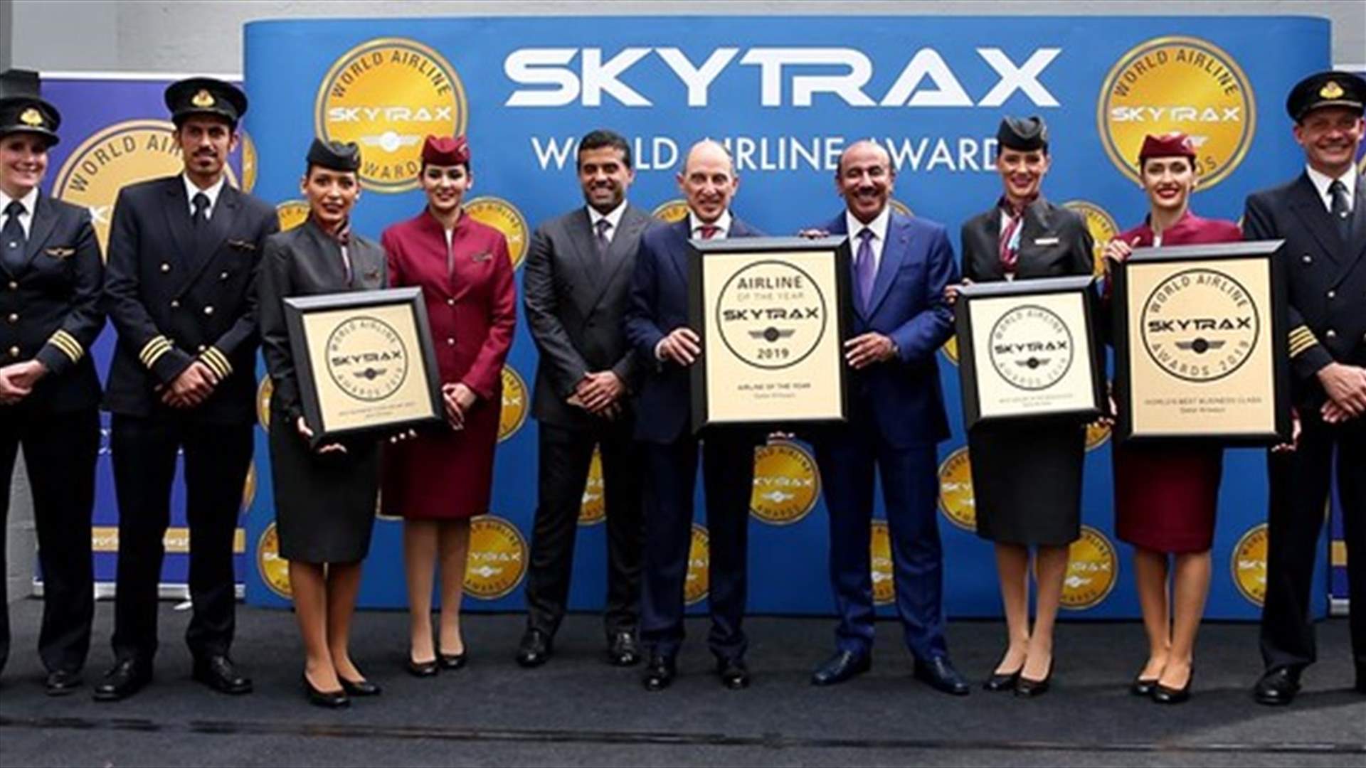 الخطوط الجوية القطرية تحصد جائزة أفضل شركة طيران في العالم للمرة الخامسة