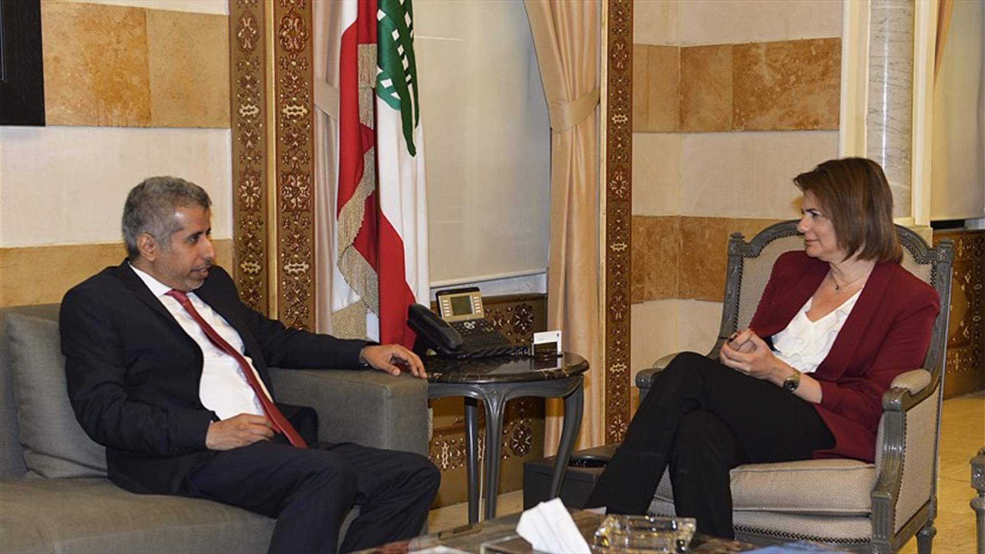 الحسن بحثت مع كومان في مكافحة الجريمة المنظمة وغسيل الاموال