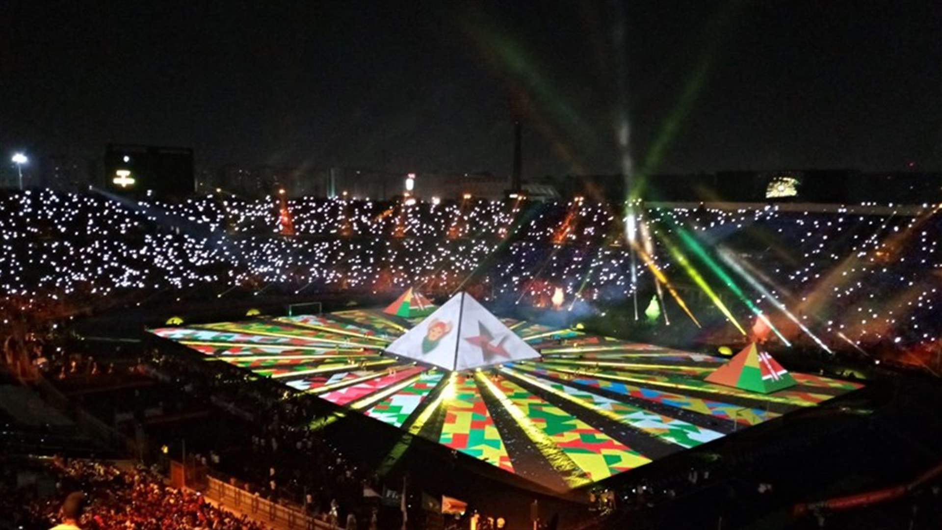 افتتاح كأس الأمم الافريقية لكرة القدم بحضور الرئيس المصري عبد الفتاح السيسي (صور)