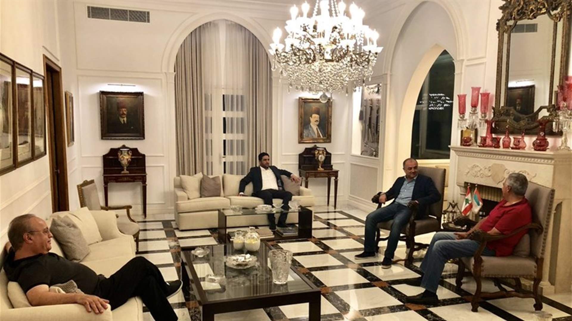 ارسلان التقى بو صعب في خلدة بحضور الغريب ووهاب