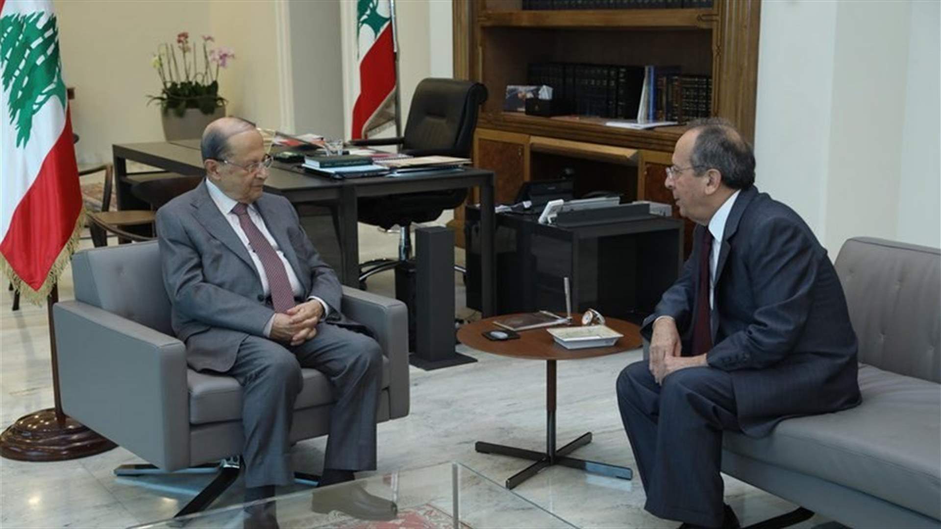 President Aoun meets with MP al-Sayyed