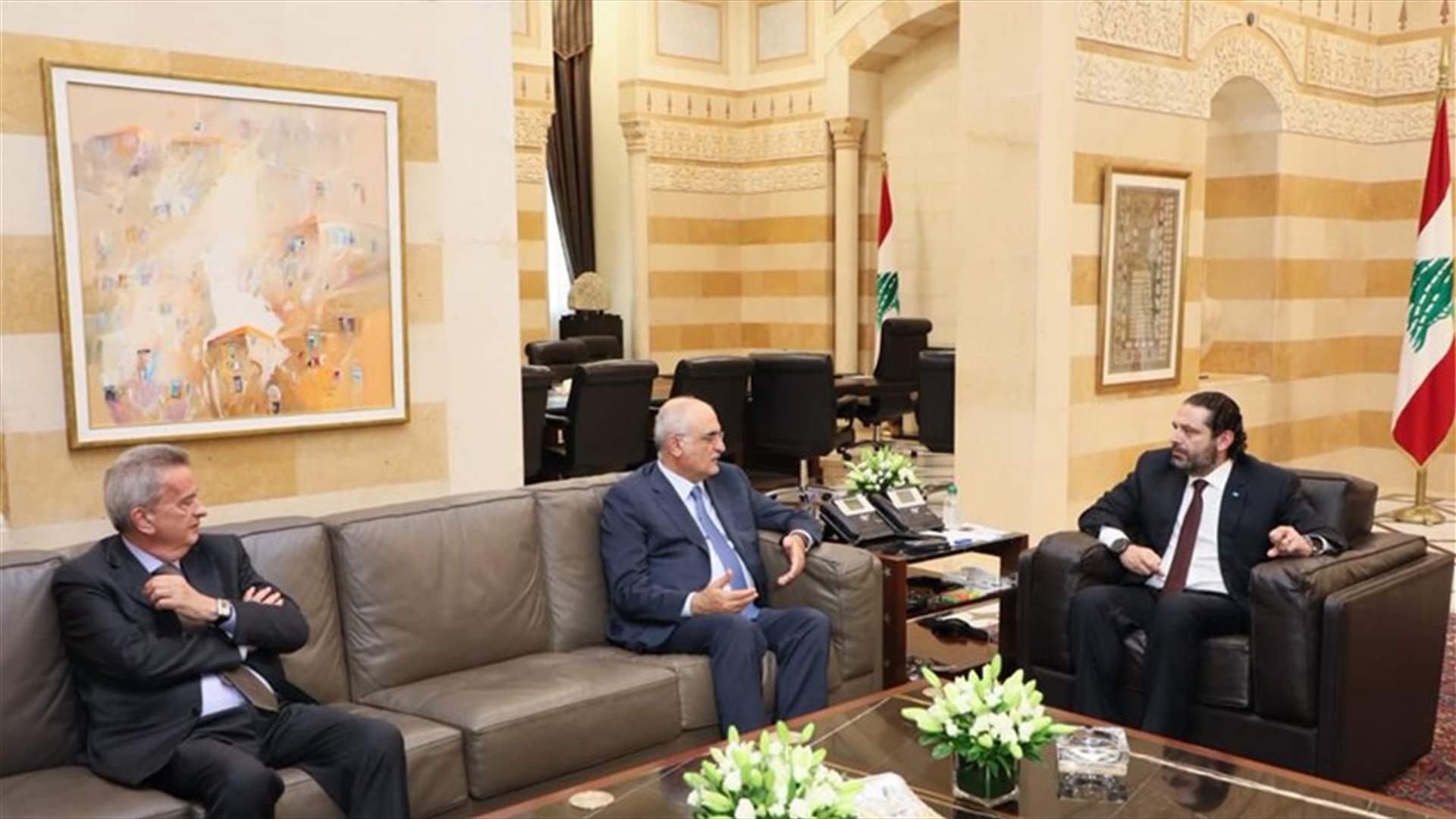 الحريري ترأس اجتماعا ماليا في حضور حسن خليل وسلامة