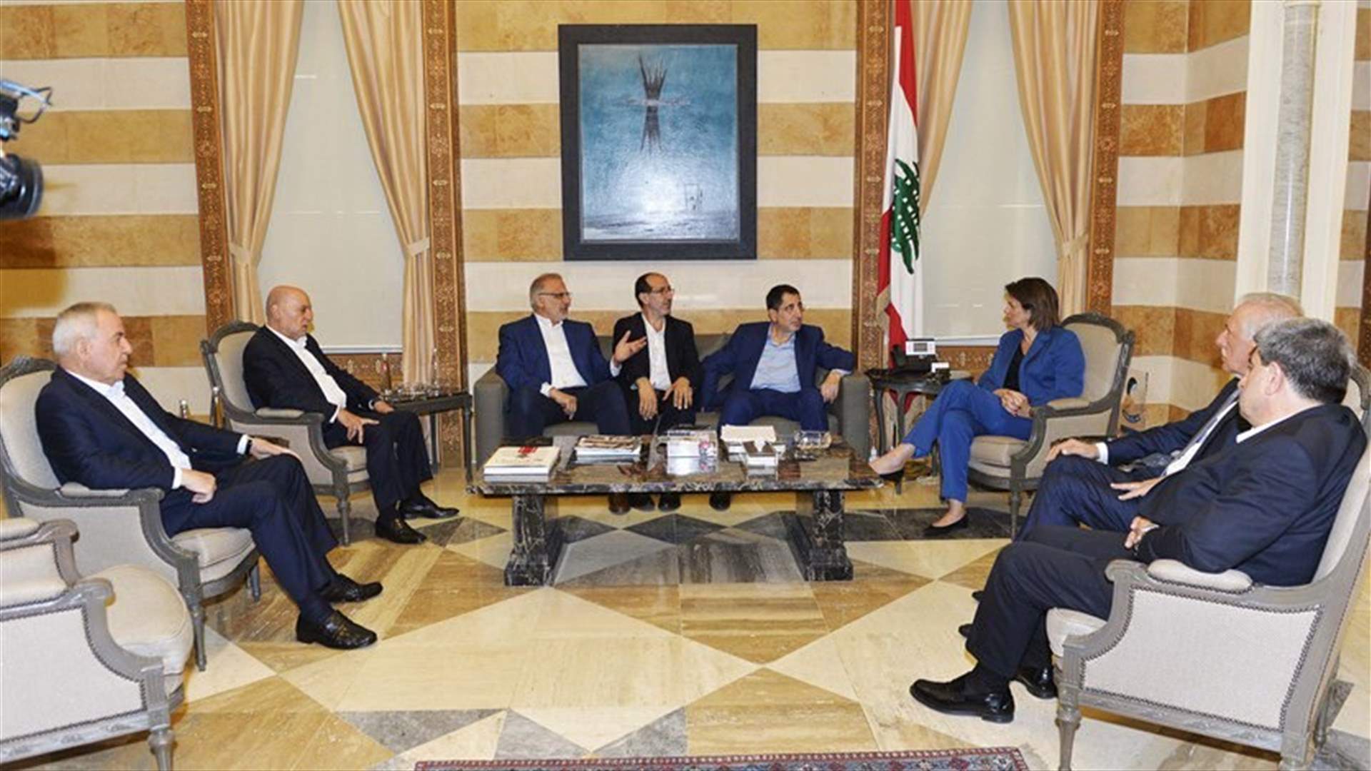 Minister al-Hassan meets with delegation of Baalbek-Hermel MPs