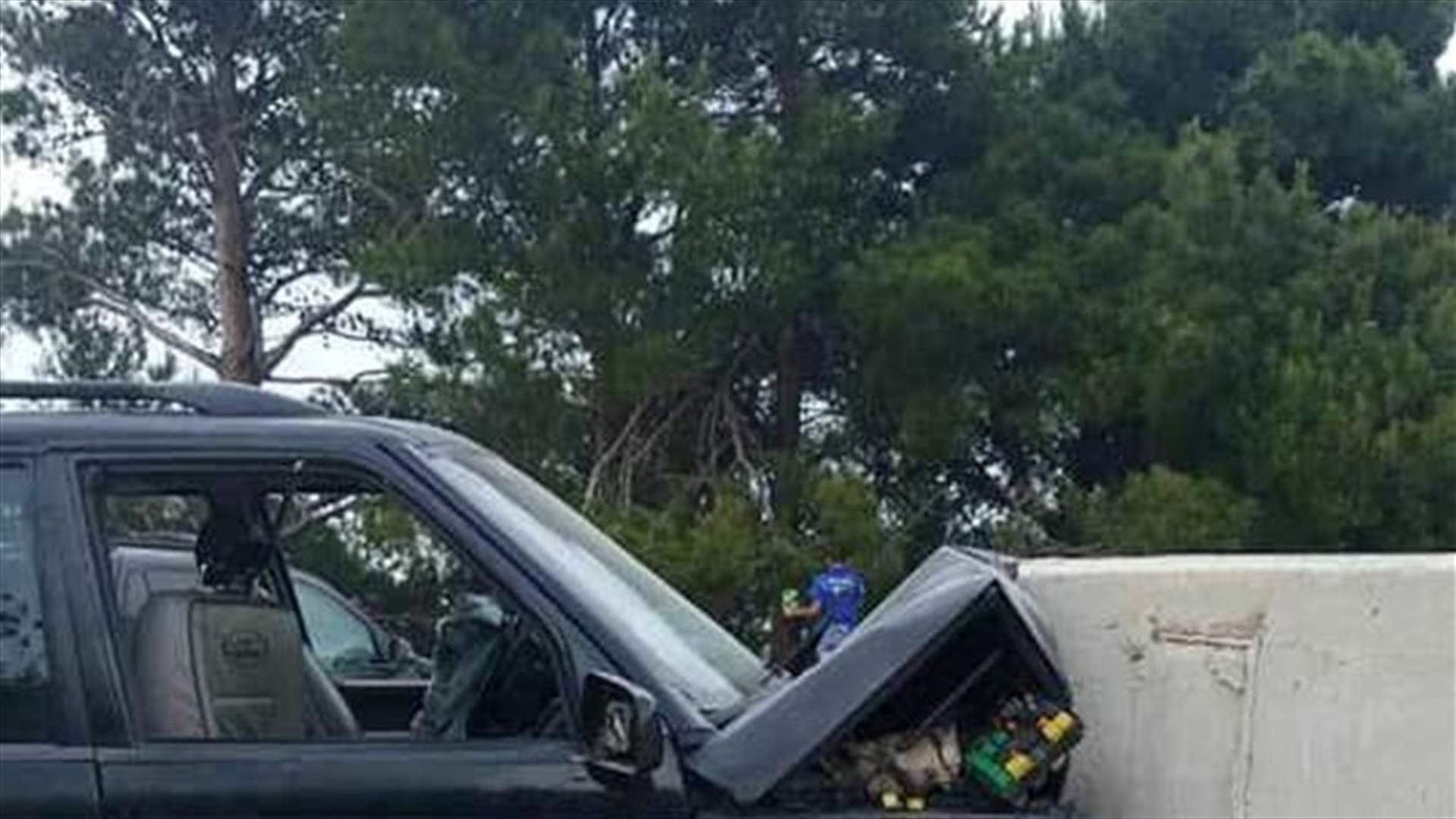 جرحى إثر اصطدام سيارة بحافة الطريق في جرود الضنية