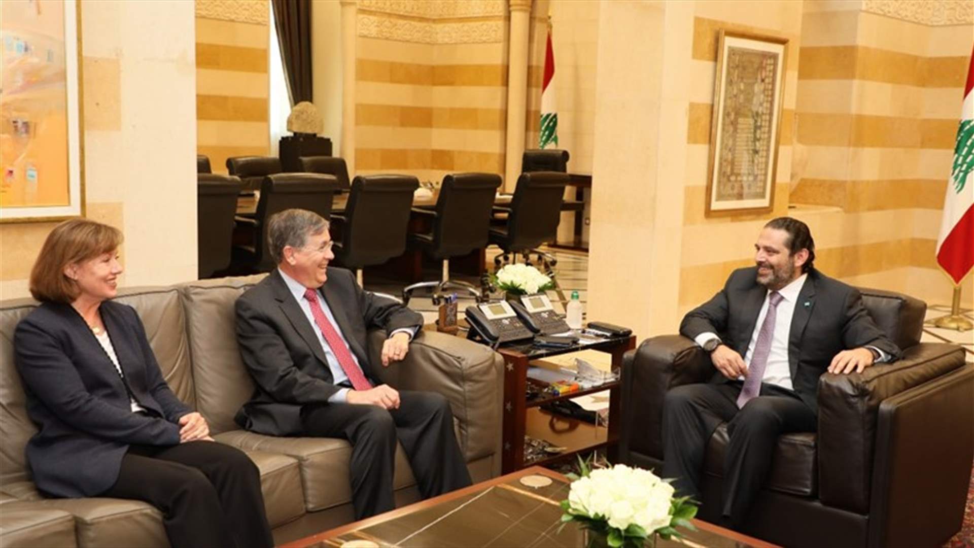الحريري التقى ساترفيلد