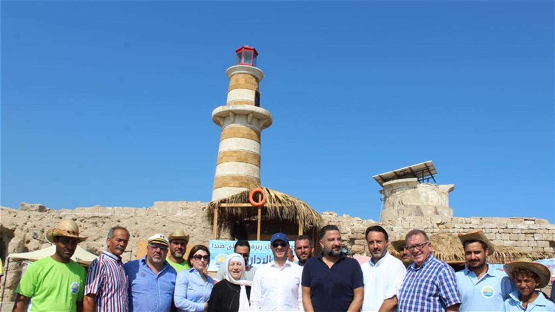 فادي جريصاتي يستهل زيارته لصيدا من جزيرتها "الزيرة"