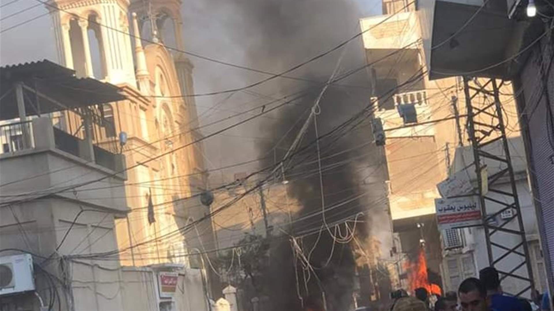 اصابات بانفجار سيارة مفخخة قرب كنيسة في القامشلي