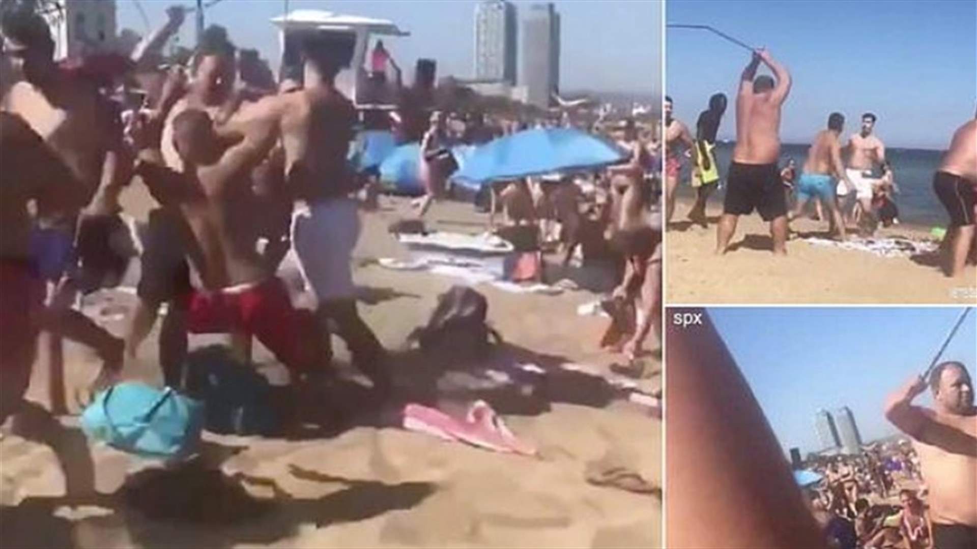 سياح يتورّطون بمشاجرة عنيفة على الشاطئ... وفيديو وثّق الحادثة!