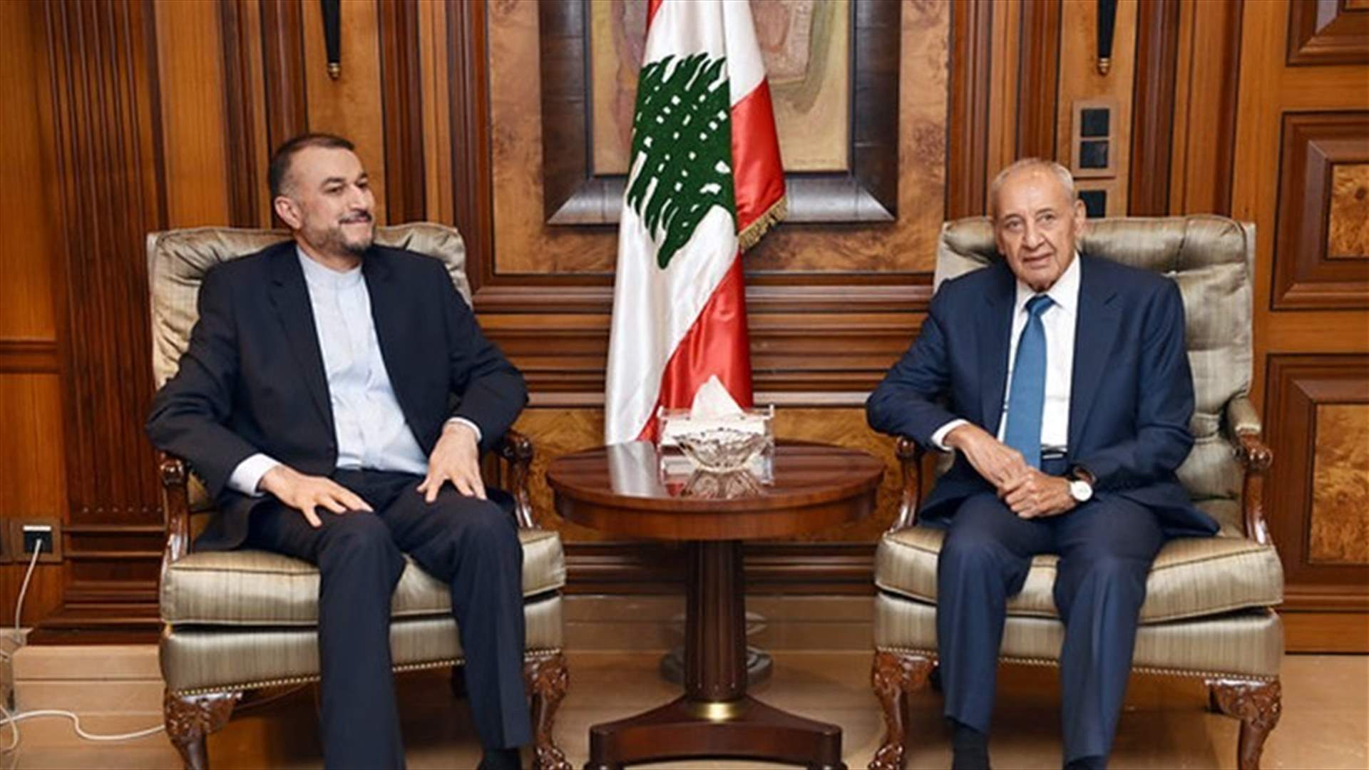 Iranian official after meeting Berri: Lebanon must stay away from regional crises