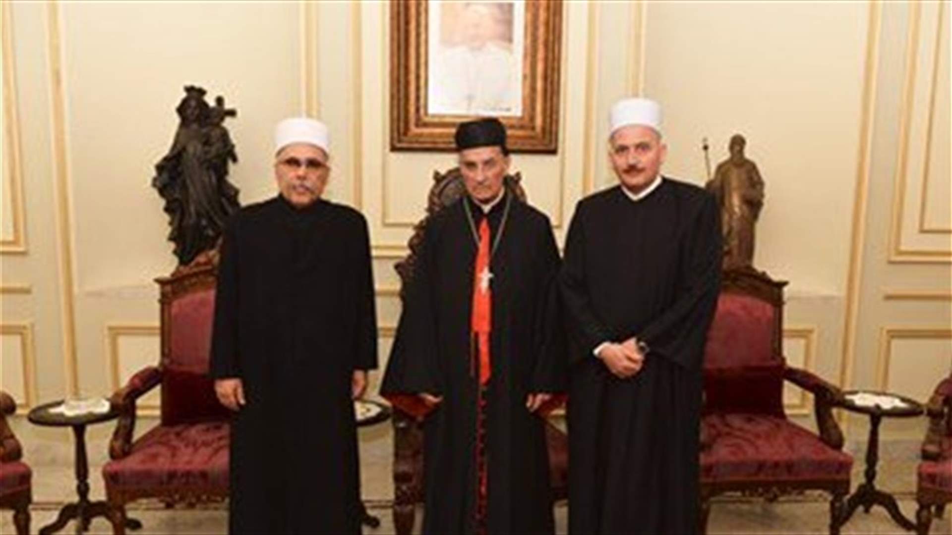 Patriarch Rai meets Druze Sheikh Aql delegation