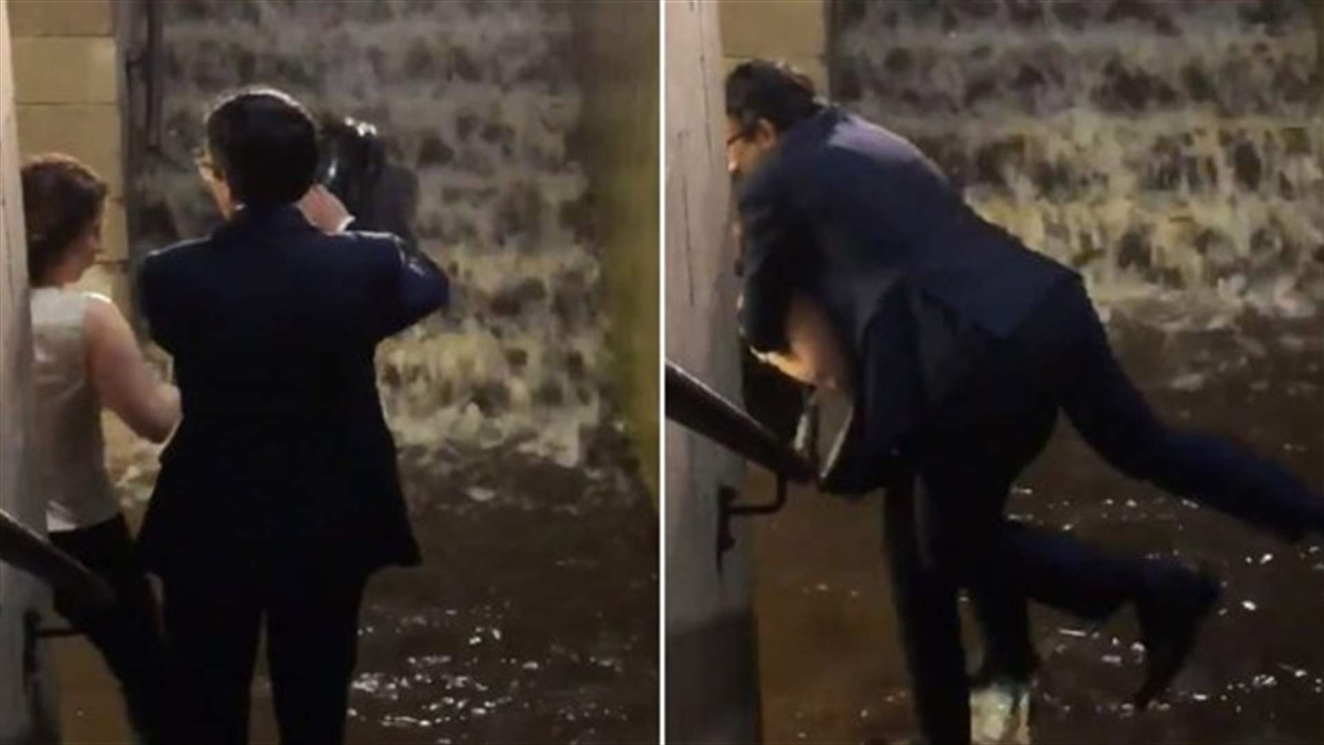 فيديو أثار جدلاً واسعاً... امرأة تحمل رجلاً على ظهرها فما السبب؟