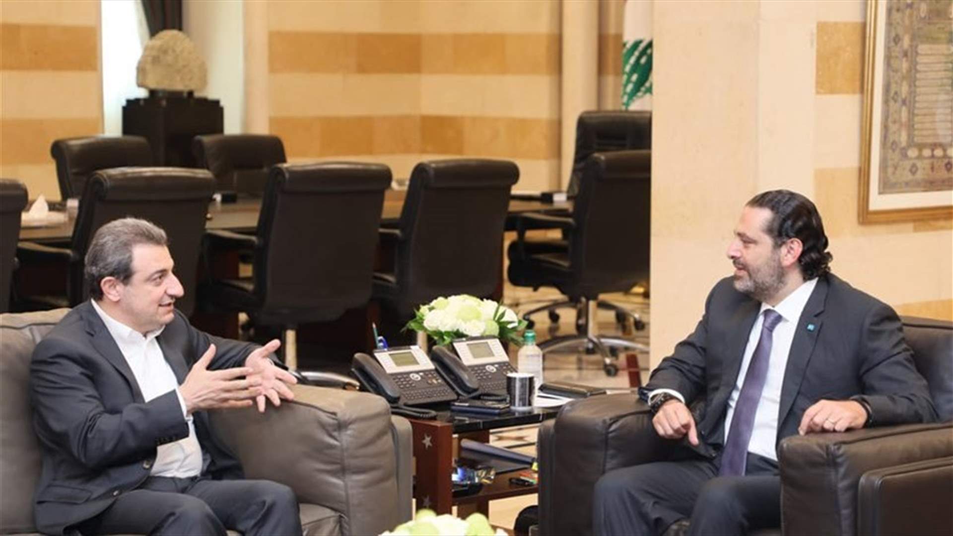 Hariri meets with Abou Faour, discusses latest developments