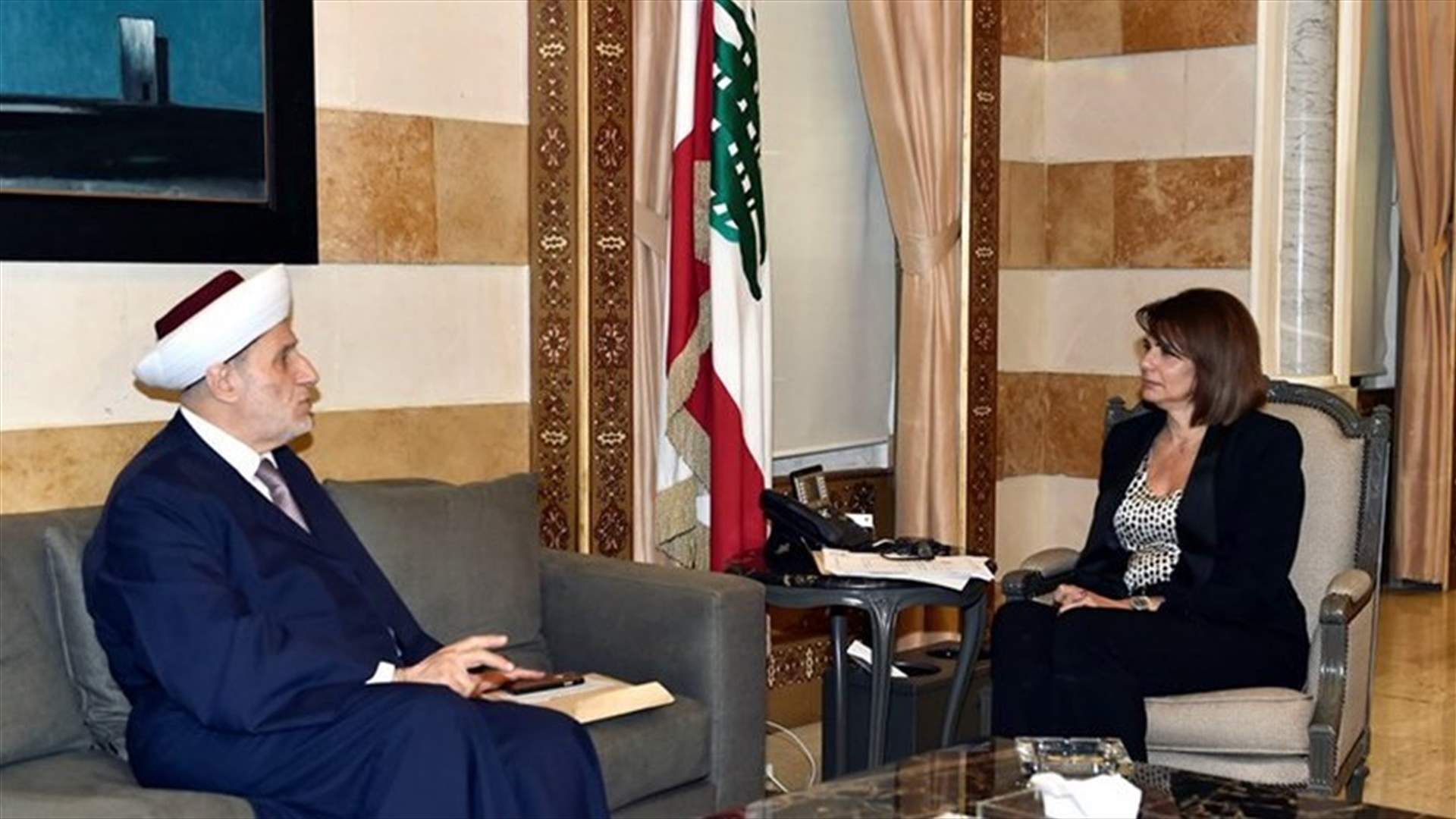 Minister al-Hassan meets with Mufti al-Chaar, discussed Tripoli situation
