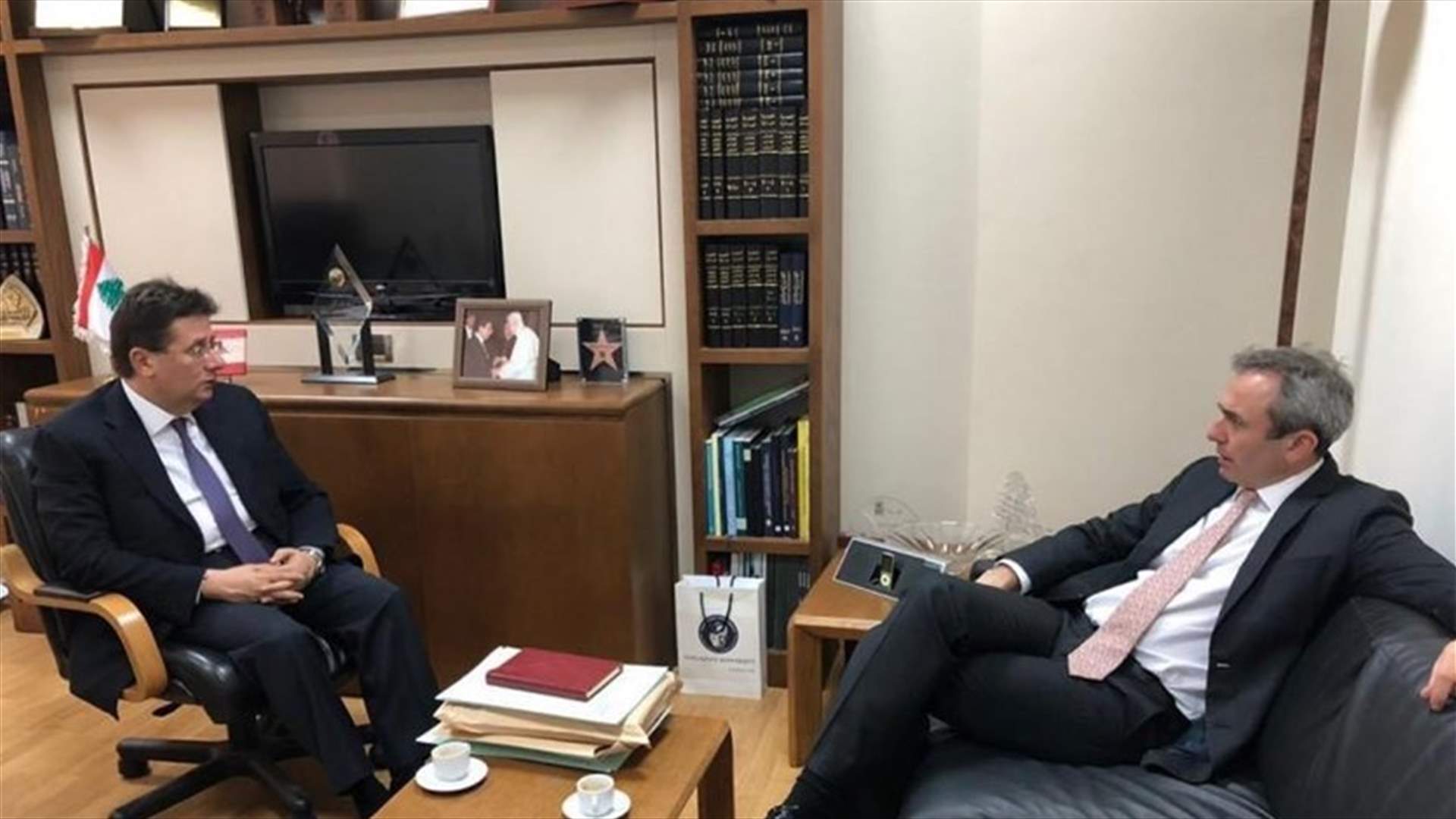 كنعان استقبل رامبلنغ وكومار... وتنويه باقرار الموازنة