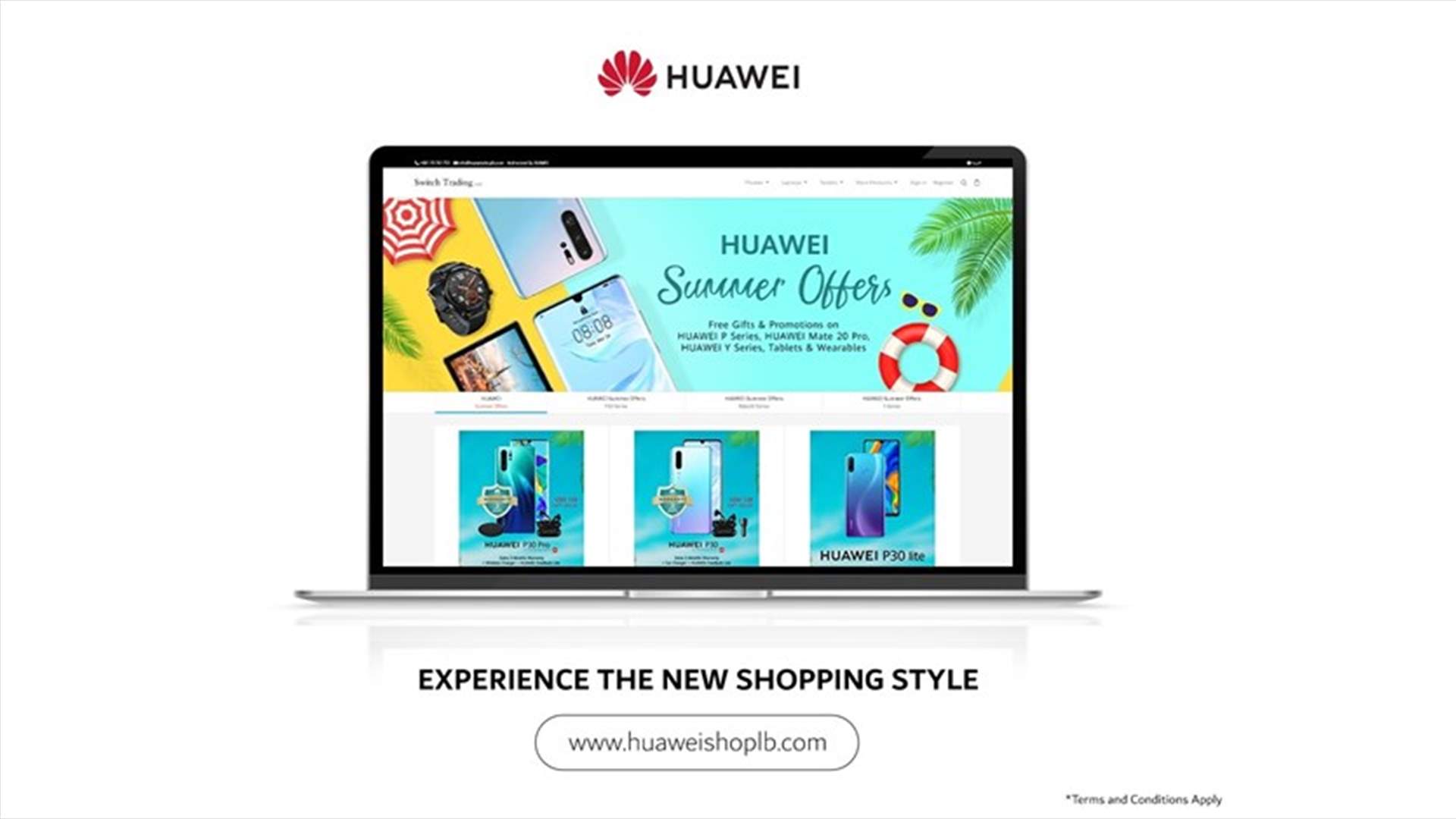 Huawei store is Online in Lebanon