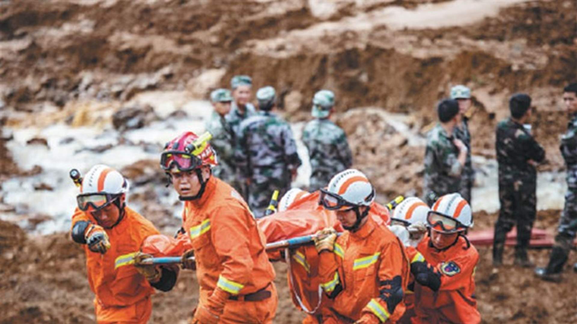 ارتفاع محصلة ضحايا انزلاق التربة في الصين إلى 29 قتيلا