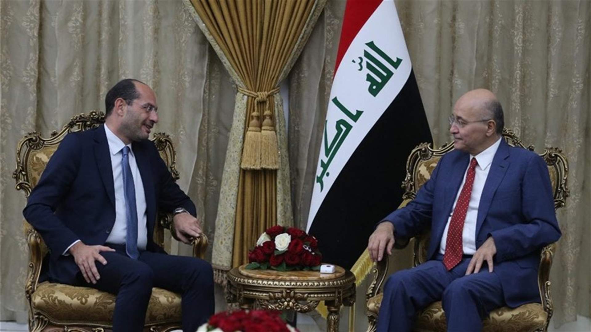 مراد التقى الرئيس العراقي: حريصون على تطوير العلاقات التجارية والاقتصادية بين البلدين