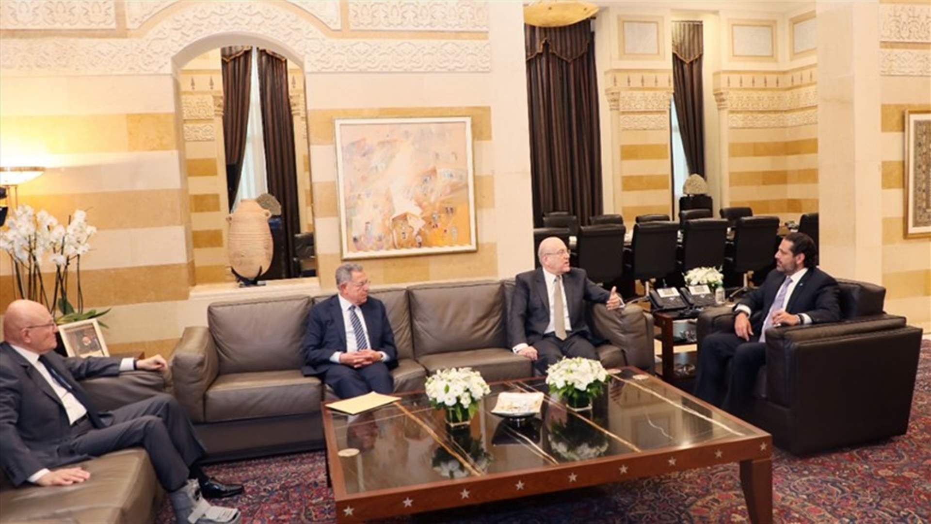 آخر المستجدات السياسية بين الحريري ورؤساء الحكومات السابقين ميقاتي والسنيورة وسلام
