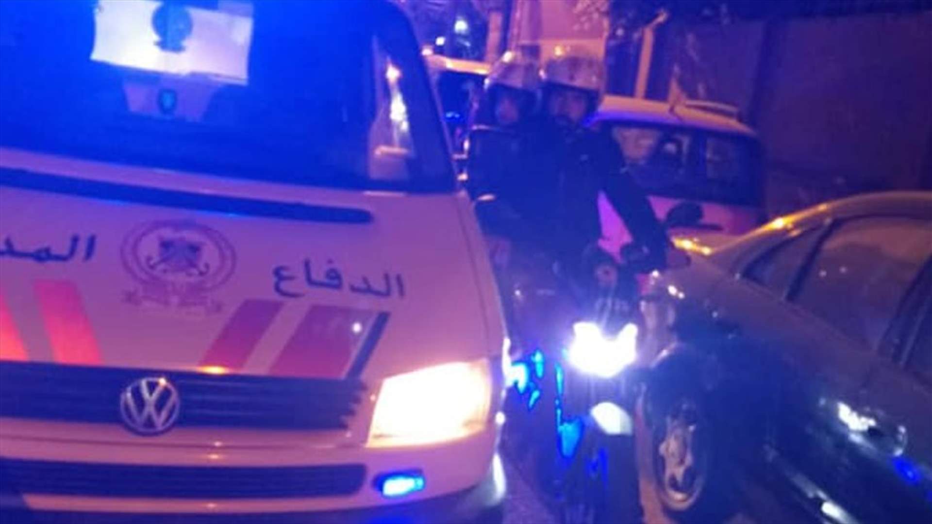 حادث سير في زقاق البلاط...والـMoto ambulance تتحرّك