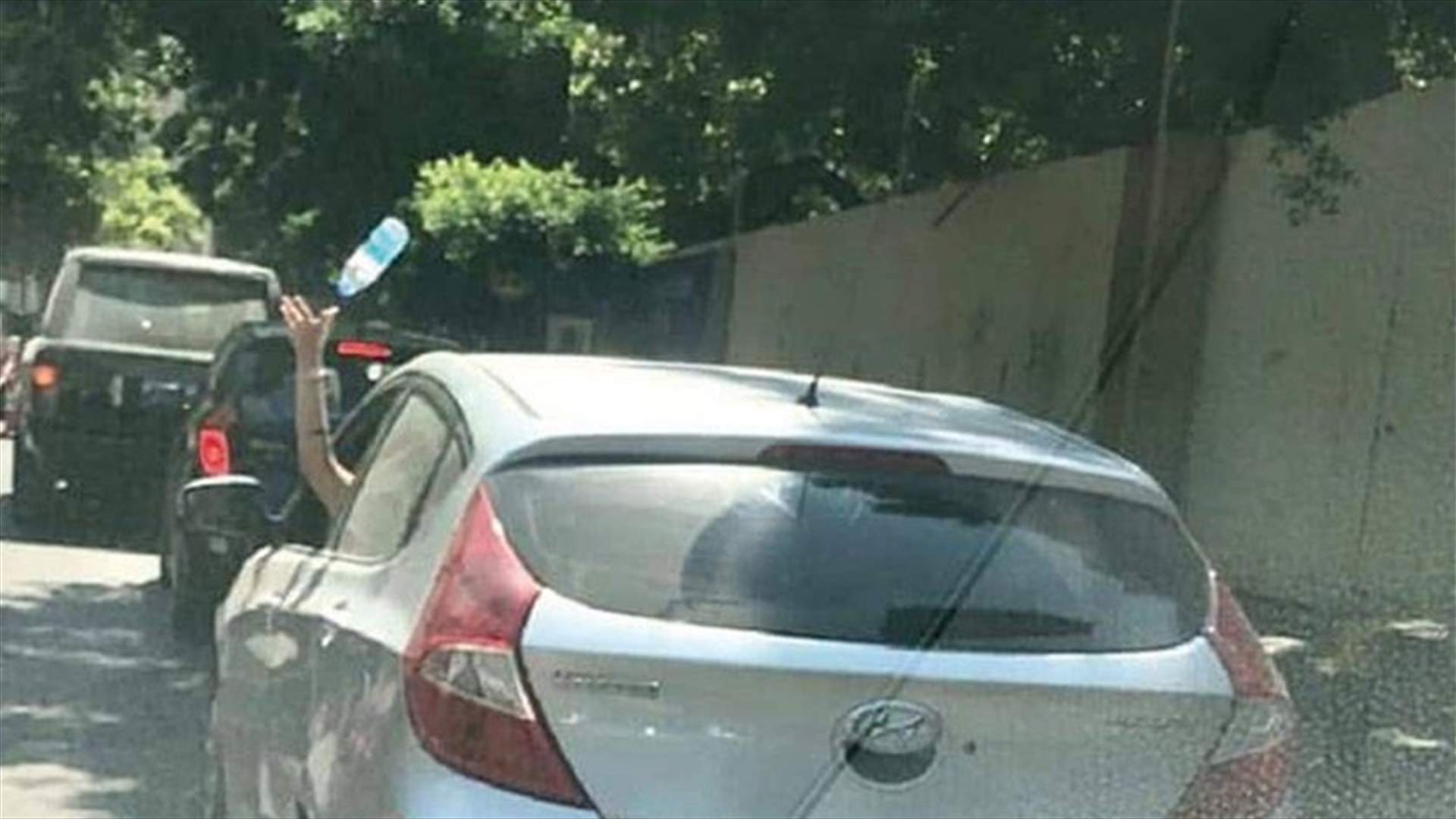 بعدما رمت عبوة بلاستيكية من نافذة سيارتها... وزير البيئة يدعي عليها (وثائق)