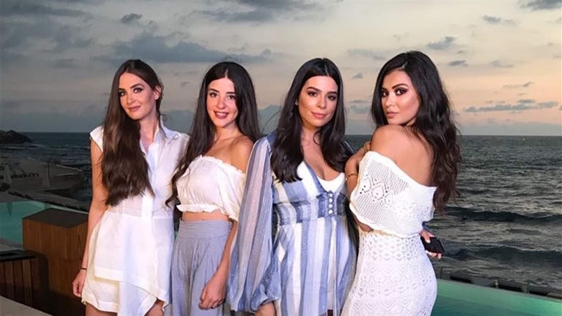 ملكات جمال لبنان السابقات معاً في حفل زفاف يارا خوري مخايل (صورة)