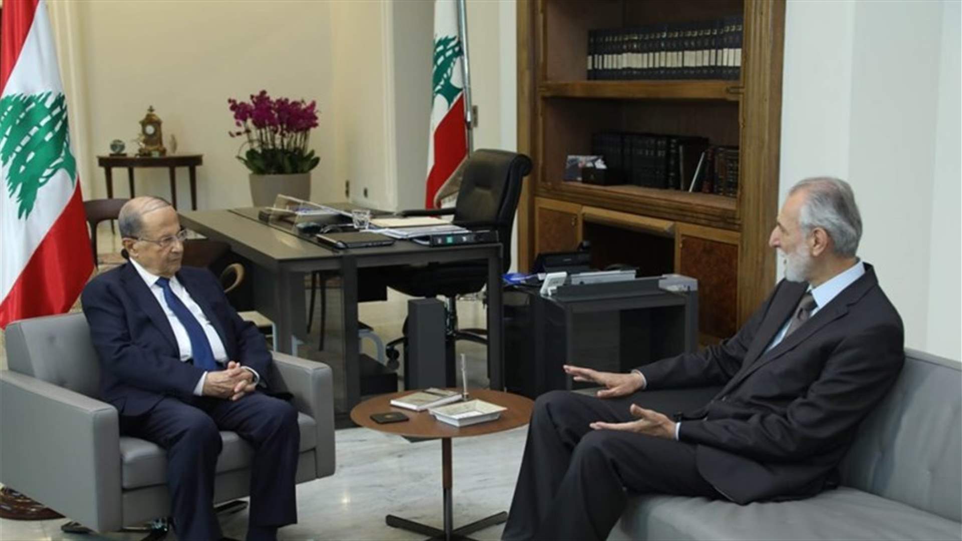 الرئيس عون استقبل الوزيرين السابقين شمس الدين وقرطباوي