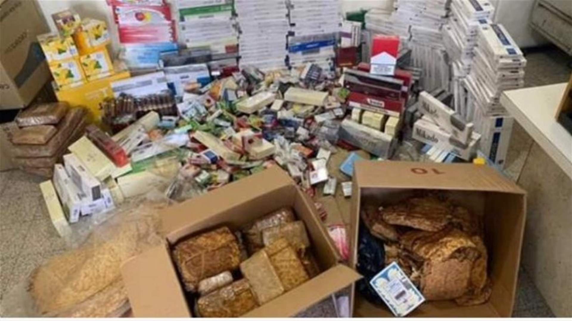 الجمارك صادرت كمية من التبغ والتنباك المهربة في الغازية