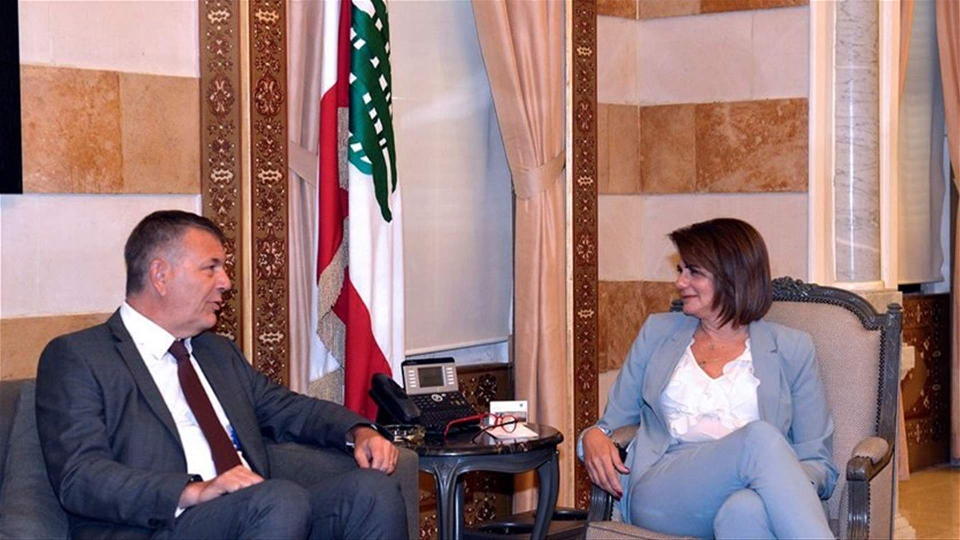 Minister al-Hassan meets with UN coordinator Lazzarini