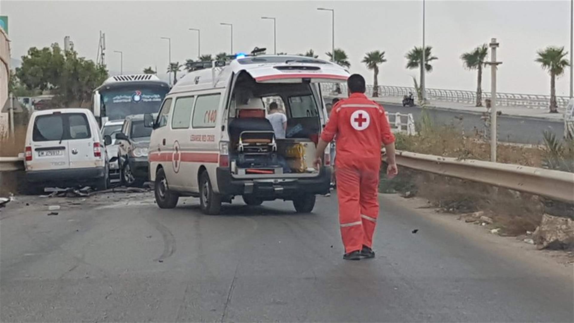 جريحان بحادث سير على الطريق البحرية في الضبية... وزحمة سير خانقة (صوَر)