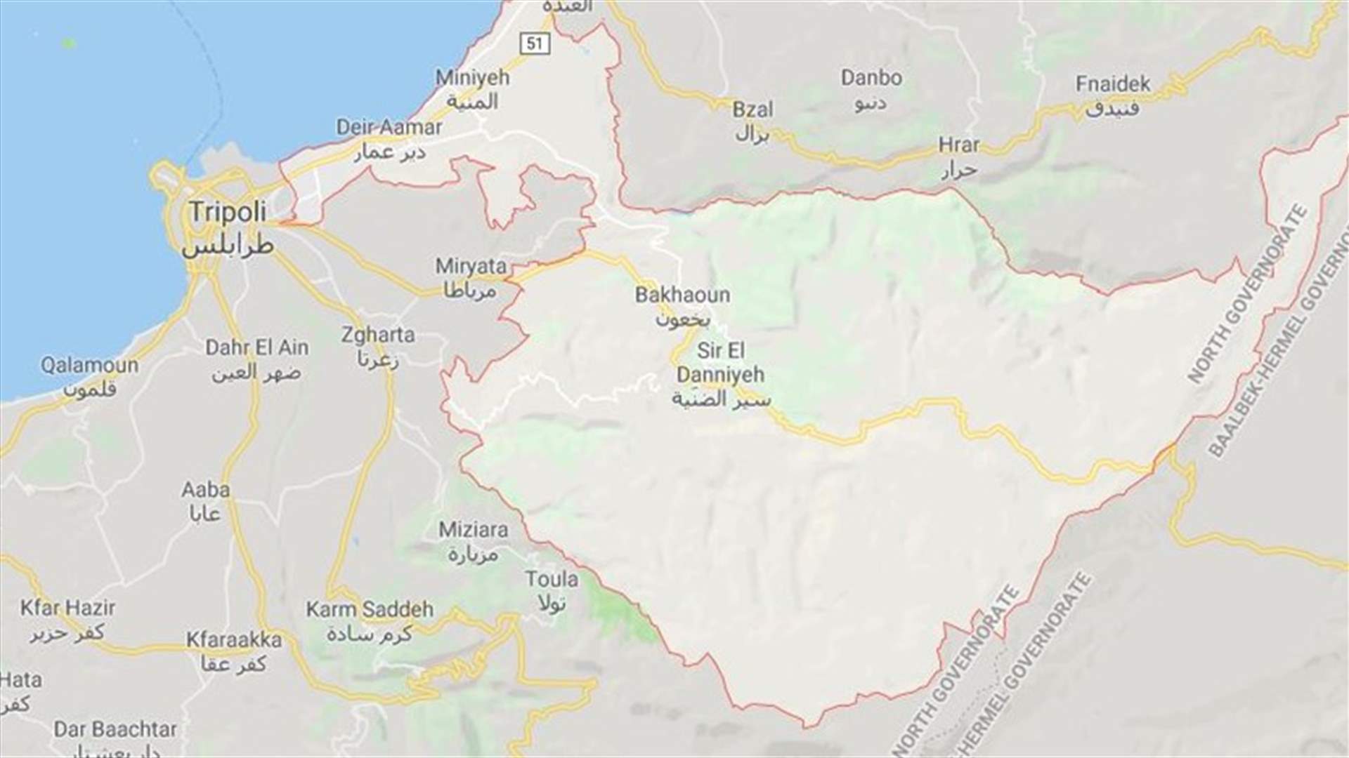 جريح نتيجة سقوط حمولة شاحنة عليه في القطين ـ الضنية