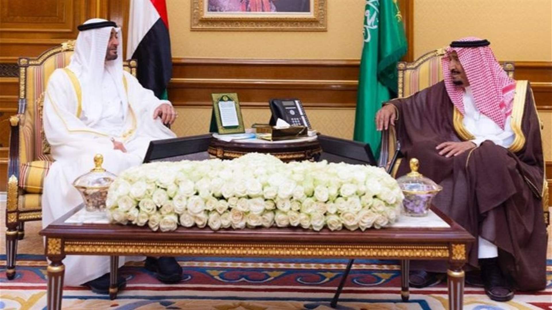 ولي عهد أبو ظبي من السعودية: الحوار هو السبيل الوحيد لتسوية الخلافات بين اليمنيين