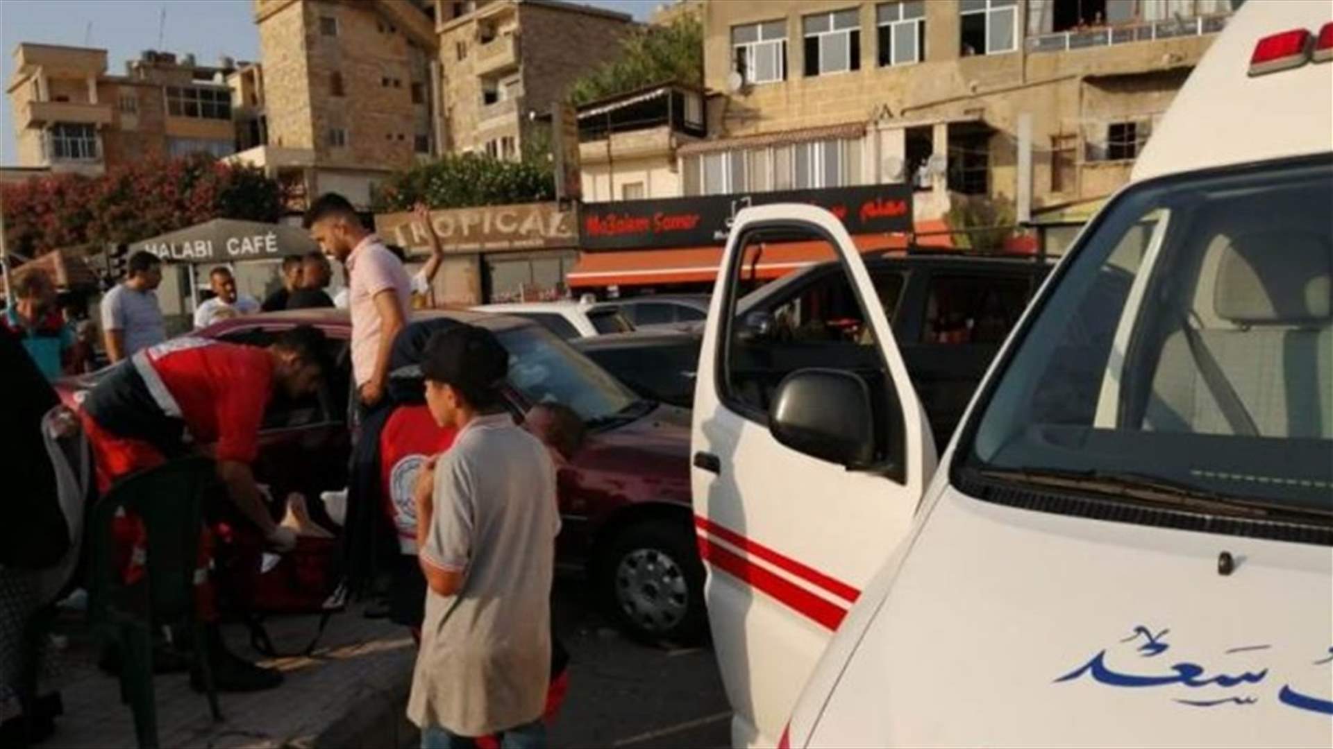 جرحى في حادث سير على الكورنيش البحري لمدينة صيدا