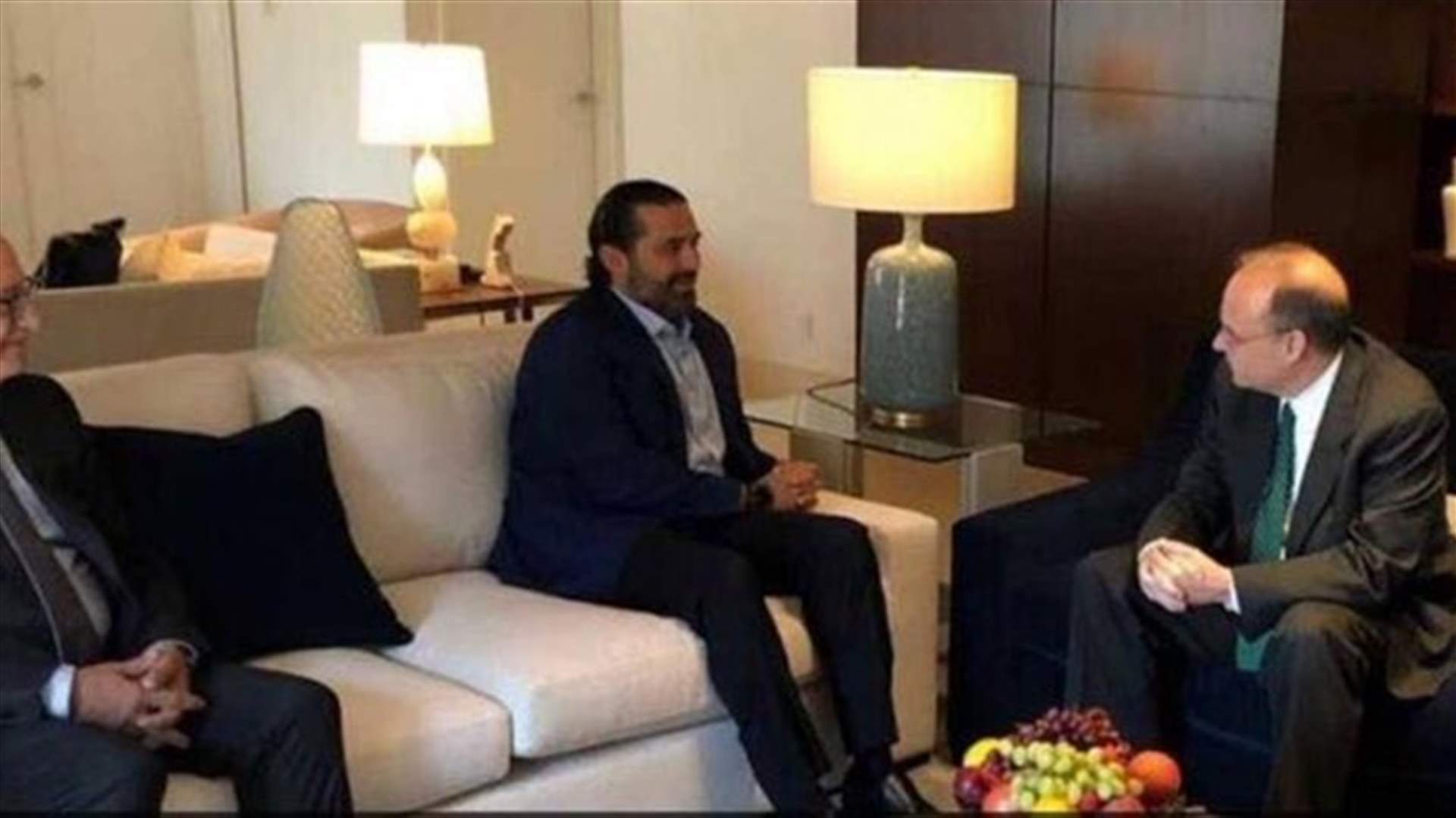 الحريري التقى بيلينغسلي في واشنطن... وبحث في الإجراءات المالية (صورة)