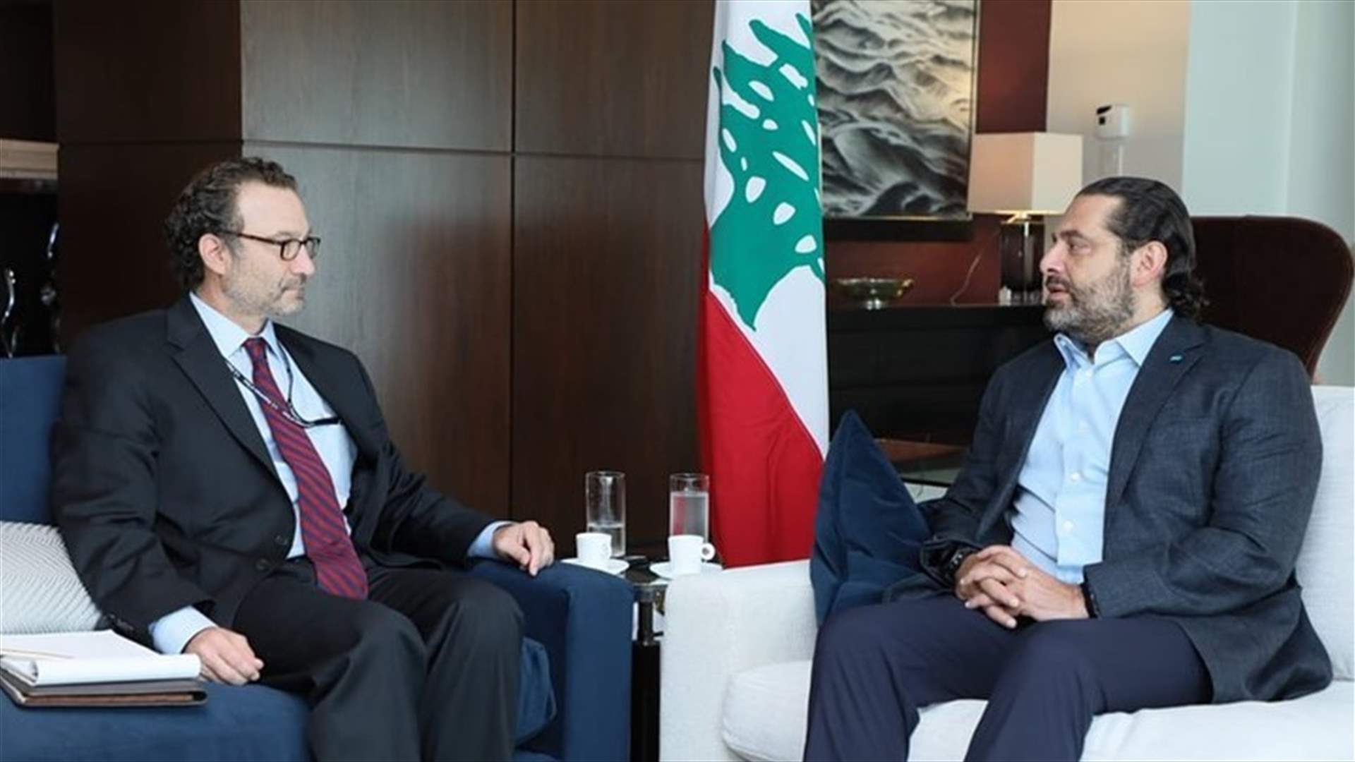 الحريري التقى شينكر وهيل ... وبحث في آخر المستجدات (صور)