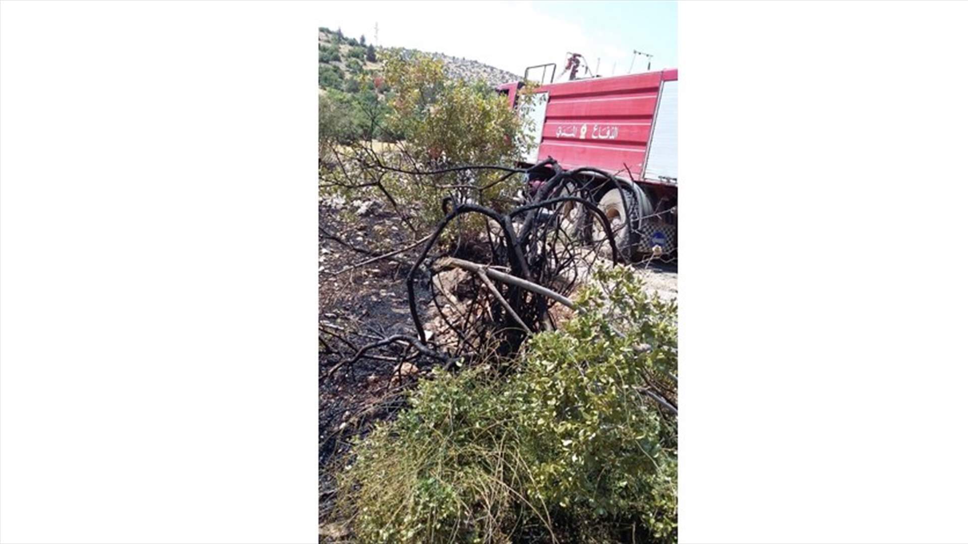 حريق في جرود الهرمل