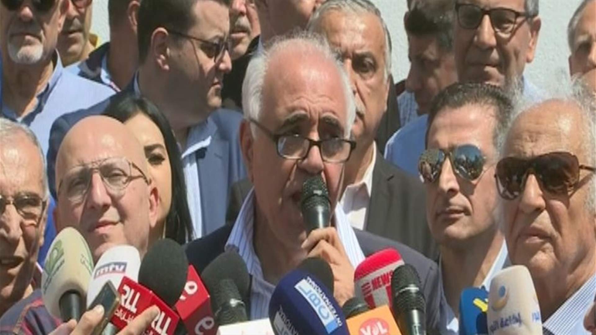 اعتصام تضامني مع العاملين في القطاع الإعلامي في ساحة الشهداء