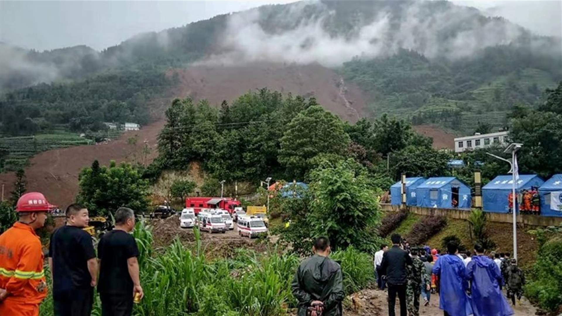 فقدان العشرات وسقوط قتلى بانهيارات طينية في جنوب غربي الصين