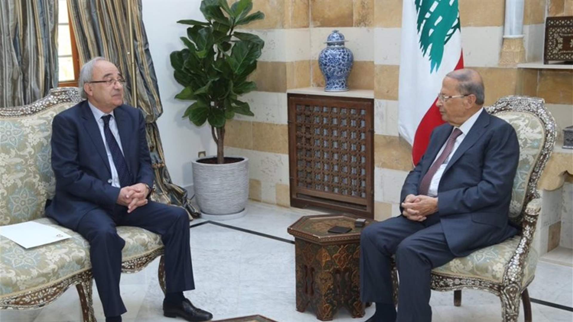 رئيس الجمهورية استقبل وزير العدل وتابع مع الهبر شؤون المهجرين
