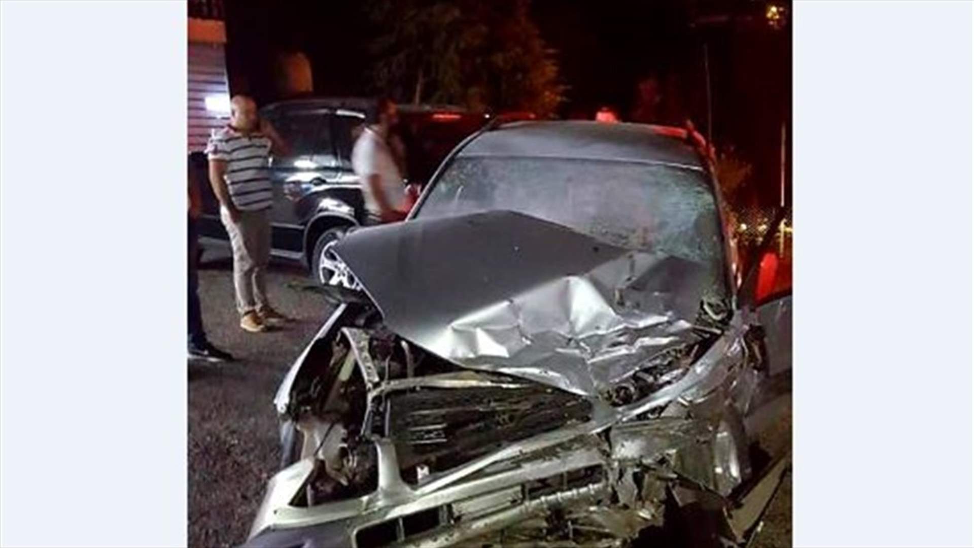 3 جرحى بحادث سير على طريق عام فيطرون (صورة)