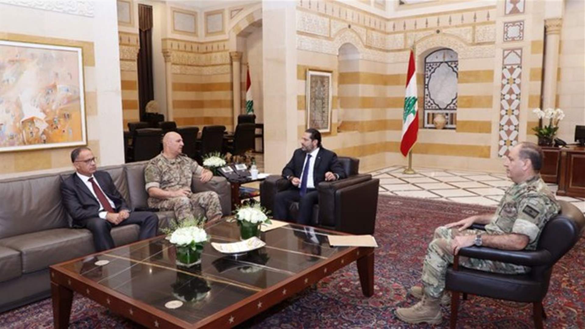 نشاط أمني للحريري في السراي الحكومي... (صوَر)