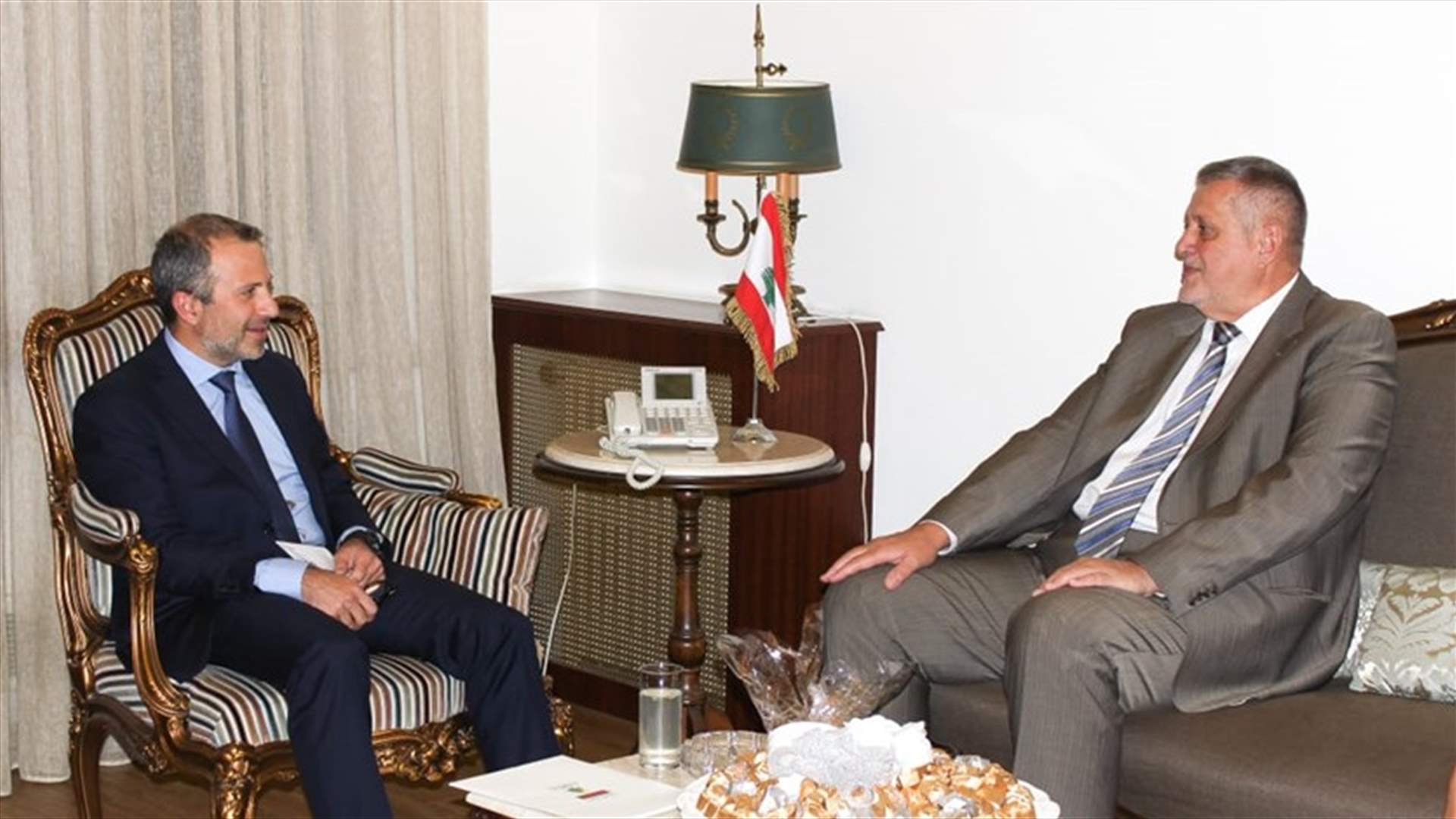 باسيل اجتمع مع كوبيش... وطالب الامم المتحدة بإدانة الاعتداءات الاسرائيلية
