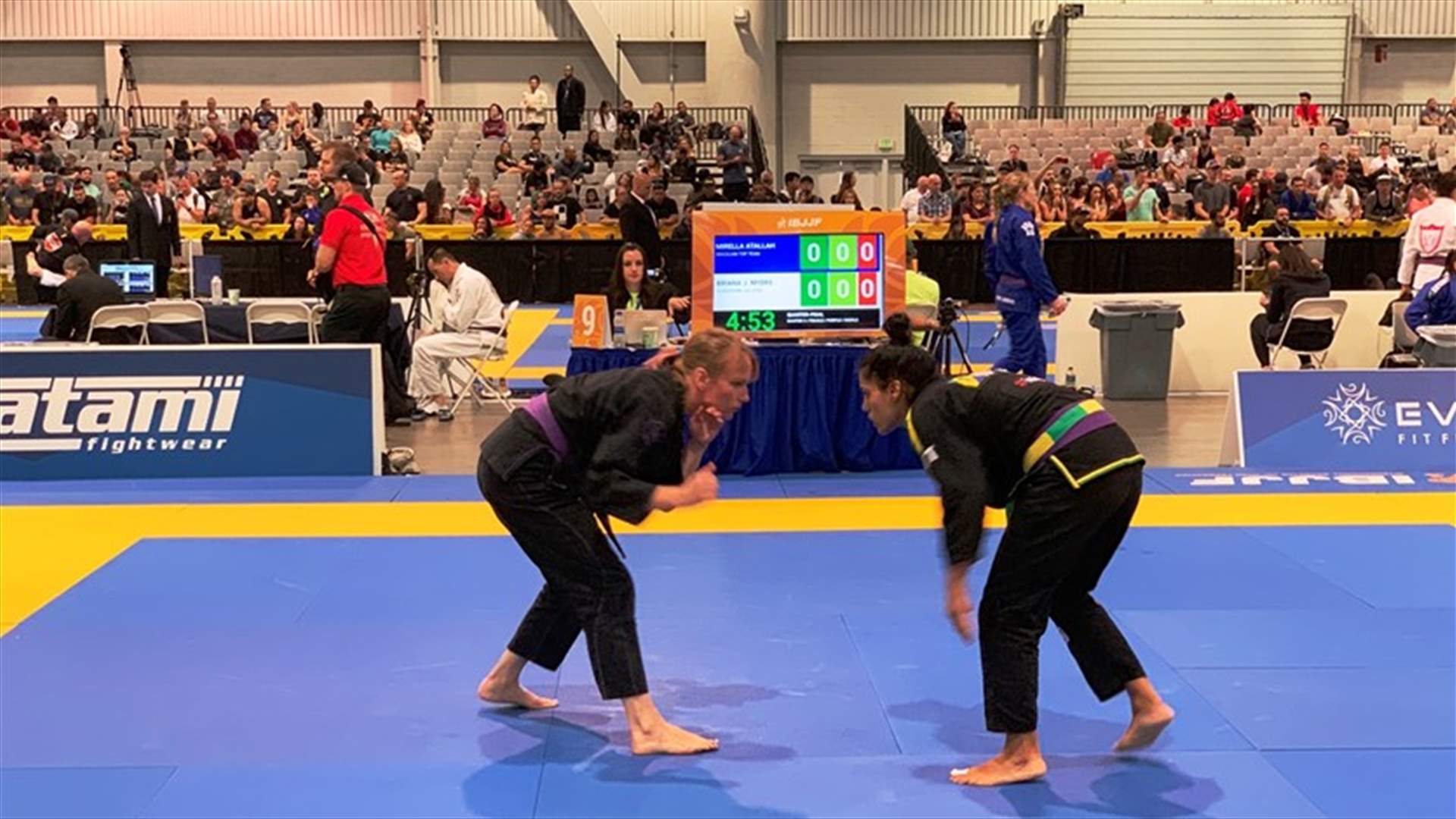 ميريلا عطالله تتألق في بطولة العالم لـ JIU- JITSU... وتهدي ميداليتها الذهبيّة إلى لبنان