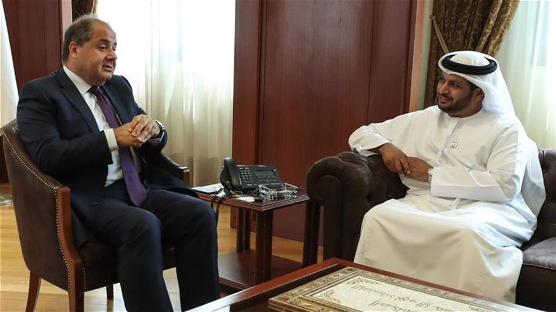 الشامسي من مقر المجلس الاقتصادي: لمزيد من التعاون بين الامارات ولبنان في قطاعات رئيسية تخدم لبنان