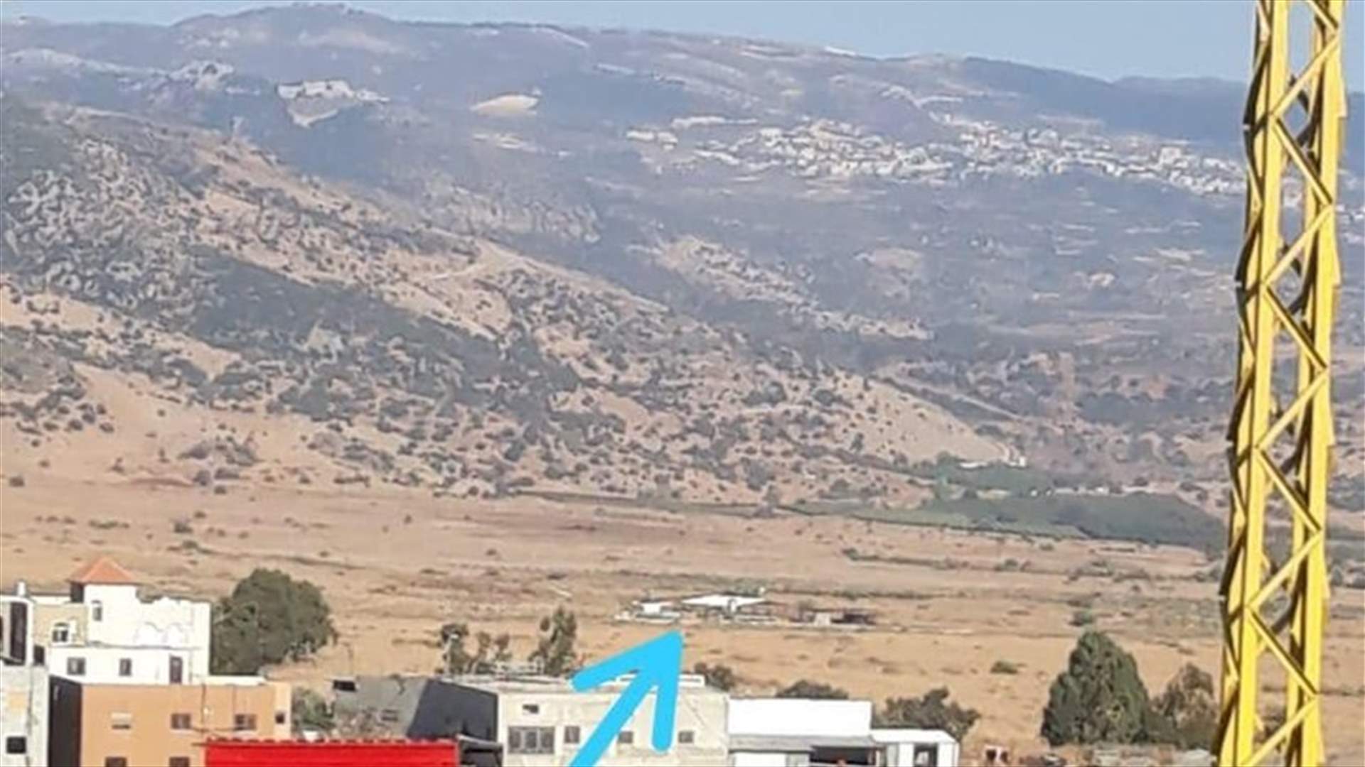 خيمة إسرائيلية في قرية الغجر مقابل الوزاني... (صورة)