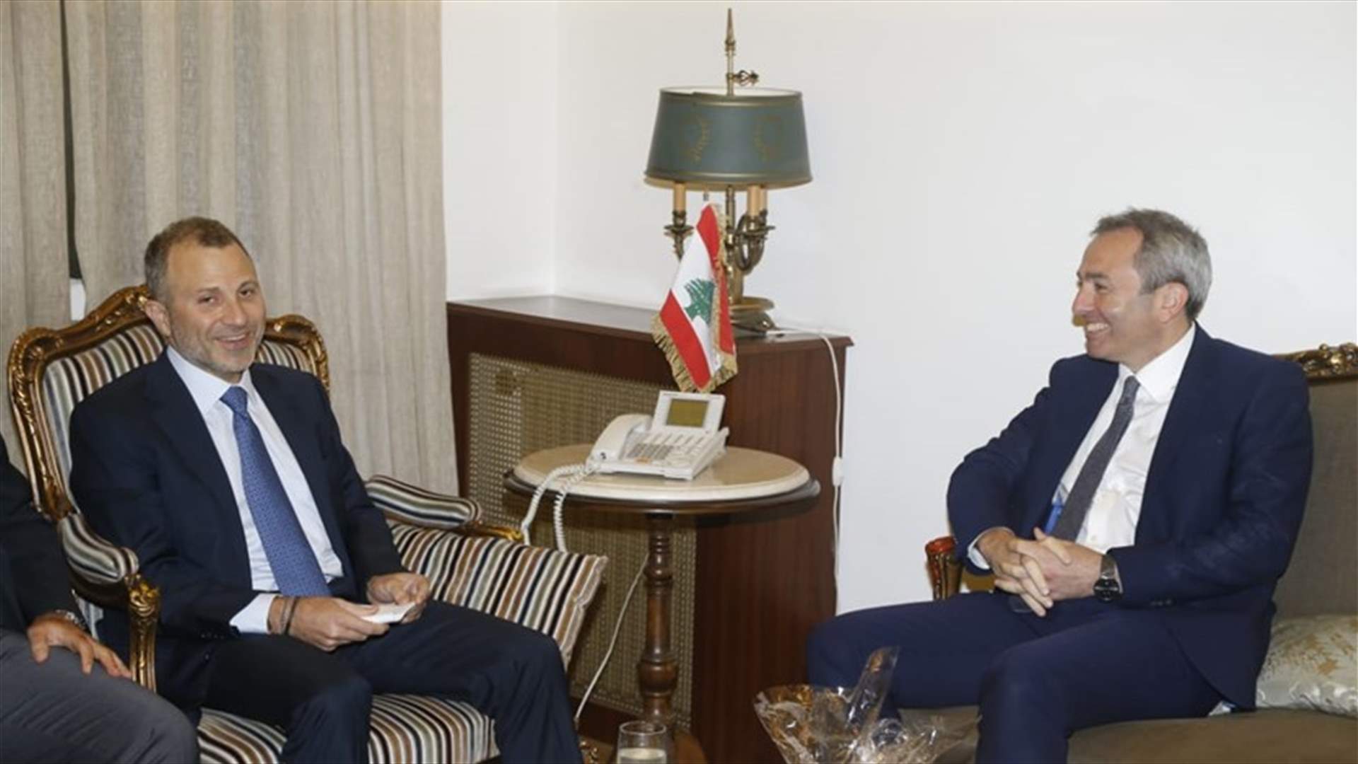 باسيل استقبل سفيري بريطانيا وألمانيا لدى لبنان... ماذا بحث معهما؟ (صور)