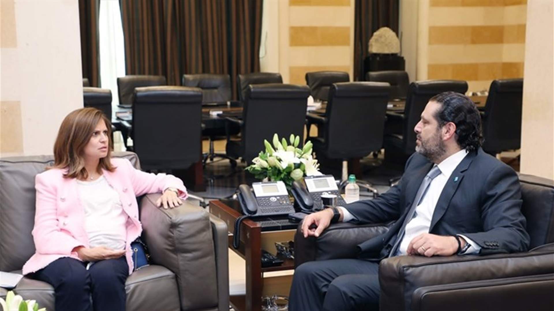 الحريري استقبل وزيرة الطاقة والسفير البريطاني...