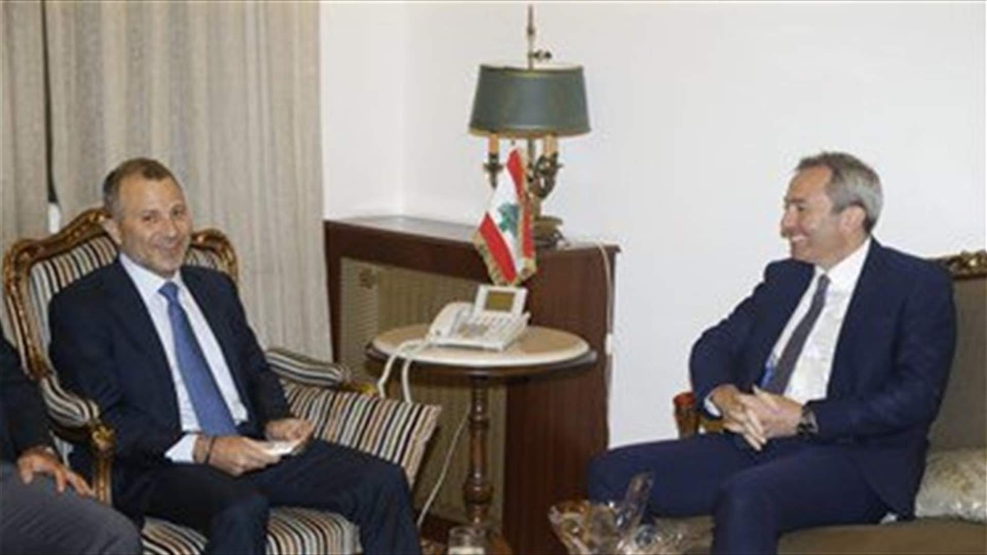Bassil meets UK ambassador Rampling